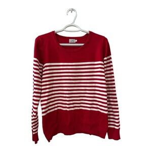 Red and whiter stripe sweaterer
